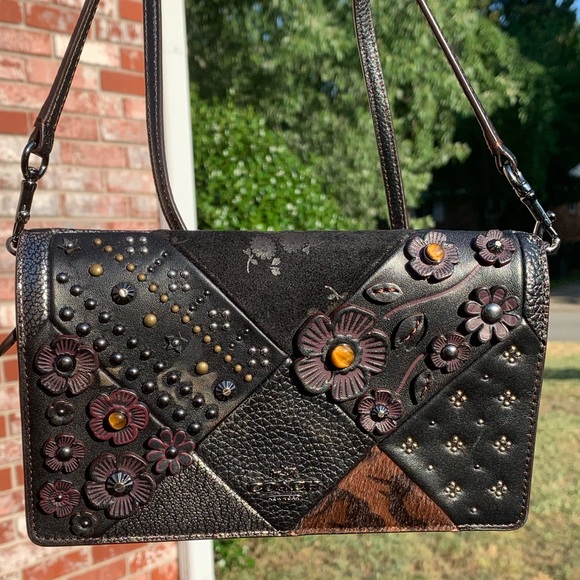 Coach Quilted Tea Rose Crossbody - Picture 13 of 16